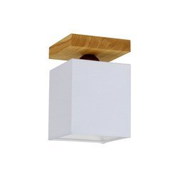 Inger Ceiling Lamp 1xE27 Max.25W Oiled Oak/White