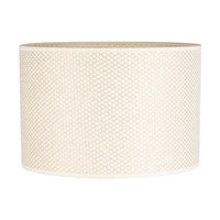 Cylinder lampshade 1xE27 H30 Cream/Silver Fi300 H200 A1548