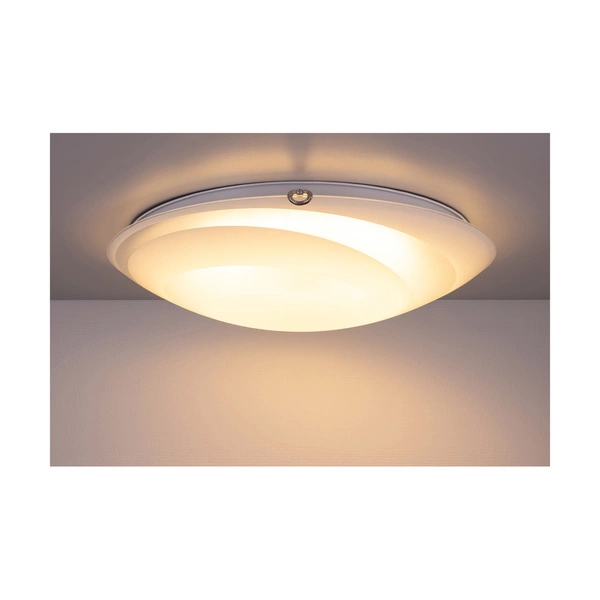 Circle Ceiling Lamp Incl. 1xLED 2600lm 2700K 30W Chrome Metal/White-Transparent Glass 4315112