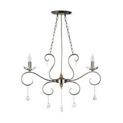 Maestra Ceiling Lamp 2xE14 Max.40W Patina Metal/Transparent Glass 5312211