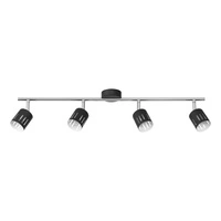 Ulrika Ceiling Lamp Incl. 4xG9 Max.28W Chrome Metal/Black Metal 2744404