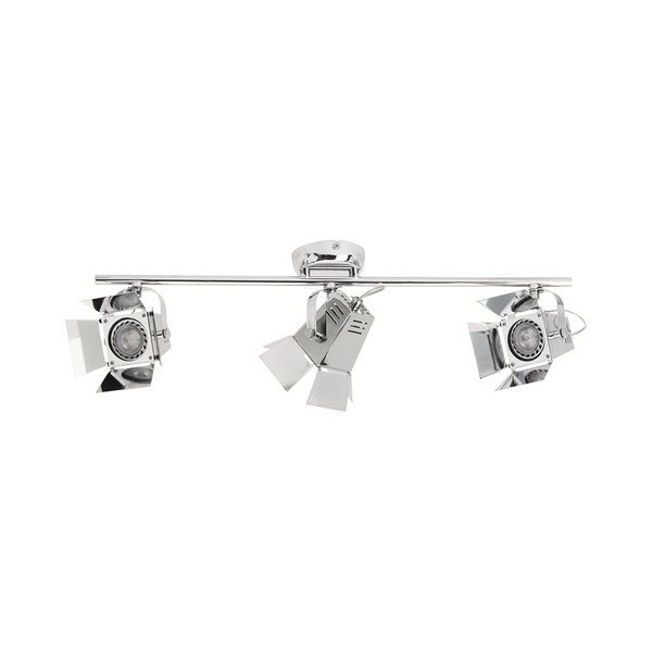 Photo Ceiling Lamp Incl. 3xGU10 LED 5W Chrome Metal