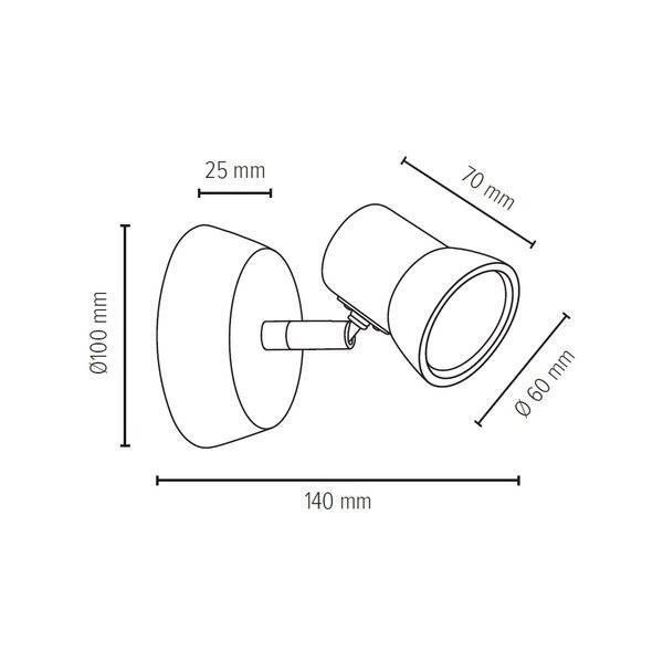 Venla Wall lamp Incl.1xLED GU10 5W Oiled Oak 2434174