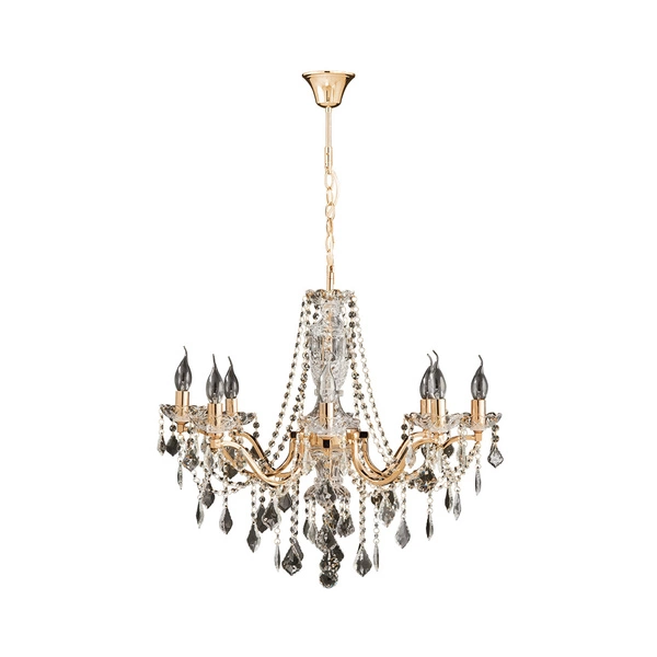 Odessa Pendant Lamp 8xE14 Max.40W Gold/Transparent 5090812