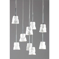 Lampa Wisząca Joelle 9xG4 Max.20W Chromowany Metal/Biała Ceramika 1870902