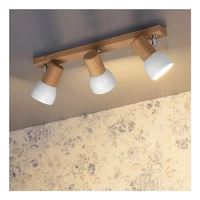 Svenda Lampa Sufitowa 3xE27 Max.60W Dąb Olejowany/Chrom/Biały 2224374