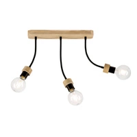 Allumer Ceiling Lamp 3xE27 Max.25W Oiled Oak/Black 5414374
