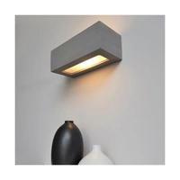 Kinkiet Block 1xE27 Max.40W Szary Beton/Szkło Matowe 8971136