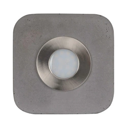 Cool Ceiling Lamp Incl. 1xLED Integrated 300lm 3000K 5W Gray Concrete/Satin Metal 2291136