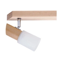 Birgit Ceiling Lamp 3xE14 Max.40W Birch Wood/Alabaster Glass 2222360