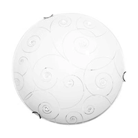 Lampa sufitowa Kansas w zestawie 1xLED 2600lm 2700K 30W Chrom Metal/Biało-Przezroczyste Szkło 4385112