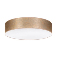 Nevoa Ceiling Lamp 4xE27 Max.25W White Metal/Gold Fabric Shade 47945802