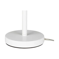 Lampa stołowa Amor 1xE27 maks. 40W biały metal/przezroczysty kabel PVC/szary klosz z tkaniny 7010205110216