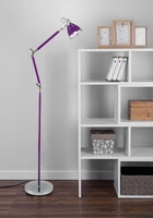 Jerona Floor Lamp 1xE27 Max.40W Purple Metal/Chrome Metal 7051114