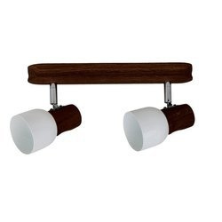 Svantje Ceiling Lamp 2xE14 Max.40W Walnut Beech Wood/White Metal