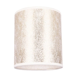 Lampshade Cylinder E27 H20 Gold Synthetic Fabric A1297