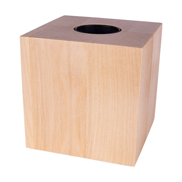 Trongo Square Table Lamp 1xE27 Max.25W Oiled Oak/Black PVC 7179174