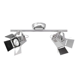 Photo Ceiling Lamp Incl. 2xGU10 LED 5W Chrome Metal 2584228