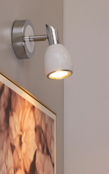 Colors Wall Lamp 1xGU10 Max.50W White Metal/Chrome Metal 2212102