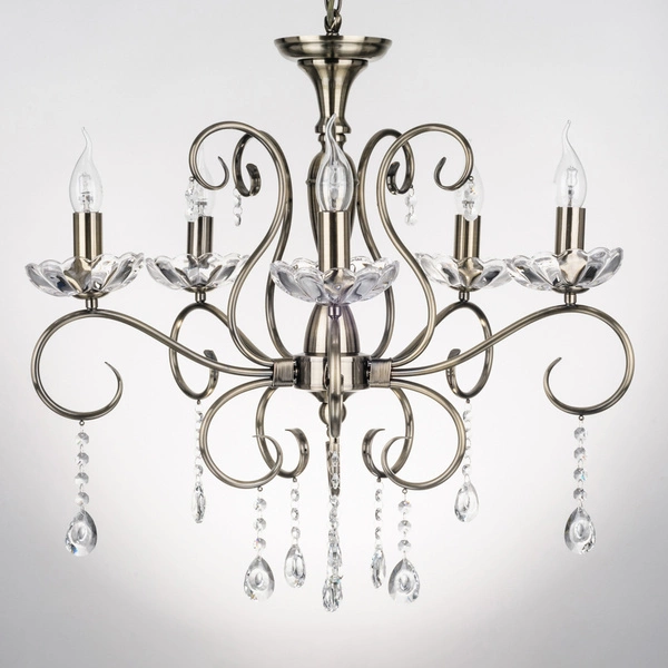 Maestra Ceiling Lamp 5xE14 Max.40W Patina Metal/Transparent Glass 5311511