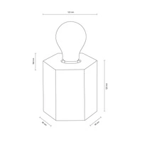 Hexar Lampa Stołowa 1xE27 Max.25W Dąb Olejowany/Antracyt/W Oplocie 7011174
