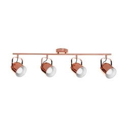 INGA ceiling strip lamp 4 pt copper 2741413