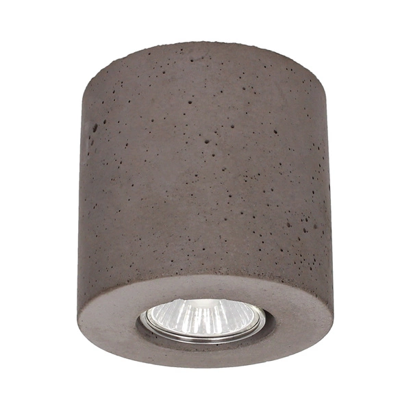 Concretedream Round Ceiling Lamp Incl.1xLED GU10 5W Gray Concrete 2566136