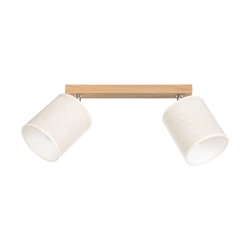 Boho Lampa Sufitowa 2xE27 Max.25W Dąb Olejowany/Beżowy 56791274