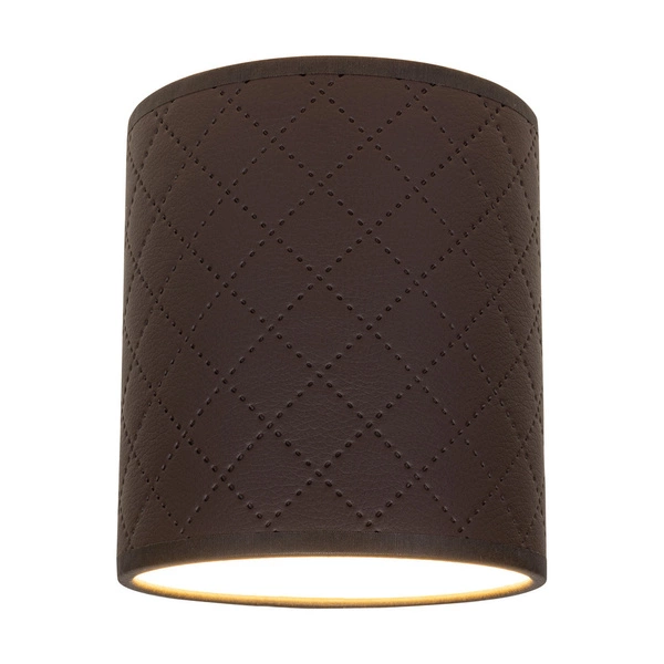 Lampshade Cylinder E27 H20 Brown Fabric A0842