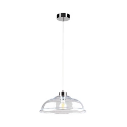 Molde Pendant Lamp 1xE27 Max.60W Chrome Metal/Transparent PVC Cable/Transparent Glass 9882028