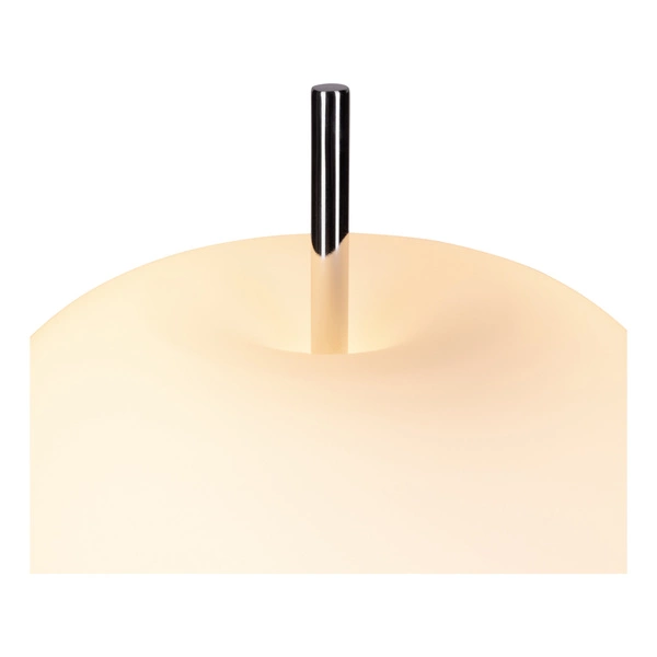 Apple Table Lamp 1xE27 Max.60W Chrome Metal/White Glass 9963102