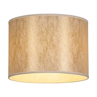 Lampshade Cylinder E27 H20 Gold Fabric A1303