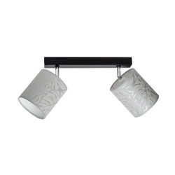 Mateo Ceiling Lamp 2xE27 Max.25W Black Metal/Beige Wallpaper 87800204