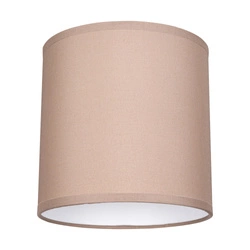 Lampshade Cylinder E27 H25 Brown Fabric A1252