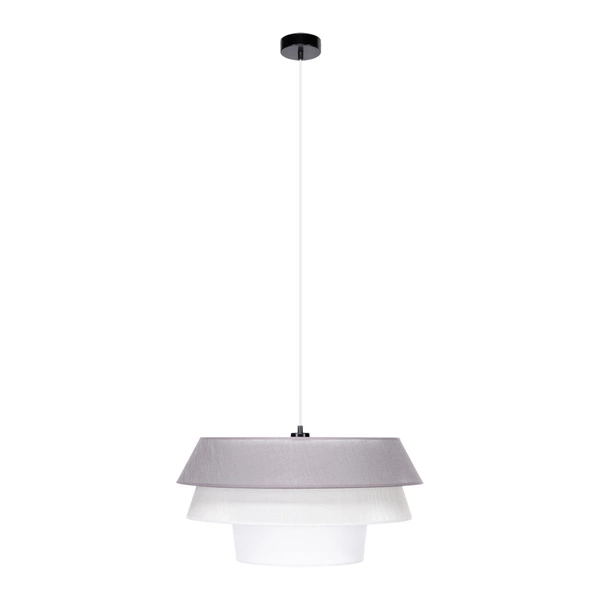 Amar Pendant Lamp 1xE27 Max.60W Black/Transparent PVC/Graphite-Grey-White 160960104