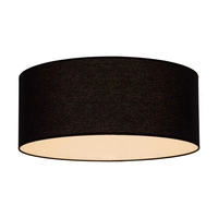 Lampshade Cylinder E27 H30 Black Fabric A0417
