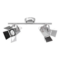 Photo Ceiling Lamp Incl. 2xGU10 LED 5W Chrome Metal 2584228