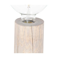 Trabo Table Lamp 1xE27 Max.25W Stained Pine Gray/Black PVC Cable 76910157