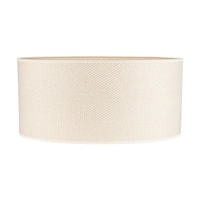 Lampshade Oval 1xE27 H30 Cream With Silver Thread L520/W340 H240 A1526