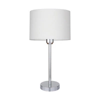 Lampa stołowa Leila 1xE27 maks. 60W chromowany metal/przezroczysty kabel PVC/wielokolorowy papier + klosz z PCV ze wzorem krokodyla 7651028