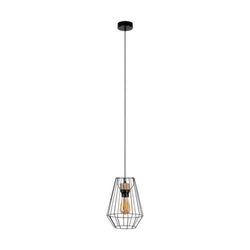 Endorfina Pendant Lamp 1xE27 Max.60W Oiled Oak/Black Metal/Black PVC Cable