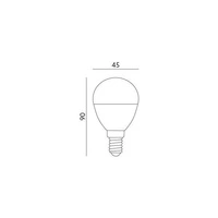 LED bulb E14 9W neutral 4000K G45 PREMIUM