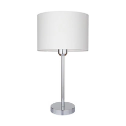 Leila Table Lamp 1xE27 Max.60W Chrome Metal/Transparent PVC Cable/Multicolor Paper+PCV Shade with Doots pattern 7654028