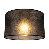 Lampshade Cylinder E27 H30 Black Synthetic Fabric A1326