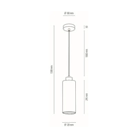 Lampa Wisząca Zefir 1xE27 Max.60W Czarny Metal/Przezroczysty Kabel PCV/Szkło Dymne 113870104
