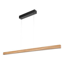 Riflet Pendant lamp 3xLED24V 28W Inkl. Oiled Oak/Black with Touch Dimmer/Rollizug 120 cm