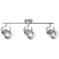 INGA ceiling strip lamp 3 pt chrome