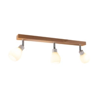 Talea Ceiling Lamp Incl. 3xG9 LED 300lm 2700K 3W Birch Wood/White Metal/White Glass 2036018120993