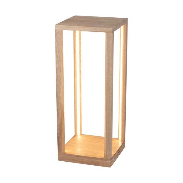 Tavoli Table 1xLED Samsung 24V Integrated 3080lm 3000K 33W Oiled Oak/Black Fabric Cable with Touch Dimmer 8872974