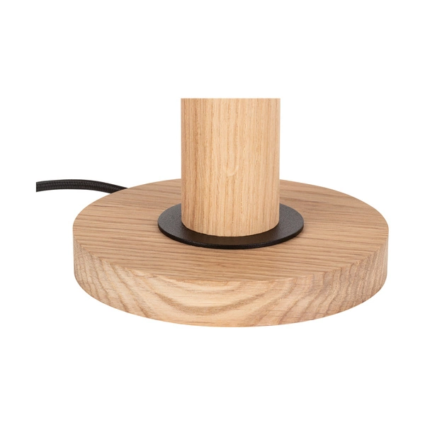 Benita Black Table Lamp 1xE27 Max. 40W Oiled Oak/Black/Brown-Black-Gold 7017400711551